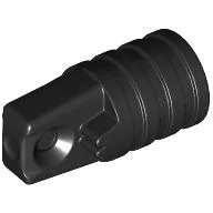 Hinge Cylinder 1 x 2 Locking with 1 Finger and Axle Hole On Ends