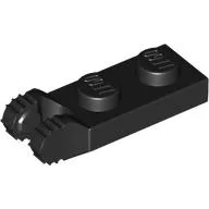 Hinge Plate 1 x 2 Locking with 2 Fingers On End, with Groove, 9 Teeth