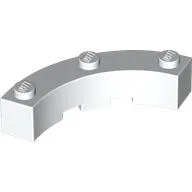 Brick Round Corner 4 x 4 Macaroni Wide with 3 Studs