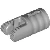 Hinge Cylinder 1 x 2 Locking with 2 Click Fingers and Axle Hole, 9 Teeth