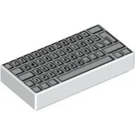 Tile 1 x 2 with Computer Keyboard Standard Print