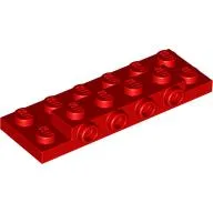 Plate Special 2 x 6 x 2/3 with 4 Studs on Side, 1 Support Wall on Bottom