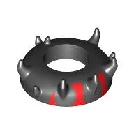 Head Top Zabrak Horns with Red Print (Darth Maul)