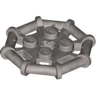 Plate Special 2 x 2 with Bar Frame Octagonal, Reinforced, Completely Round Studs