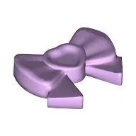 Headwear Accessory Bow with Heart, Long Ribbon and Pin