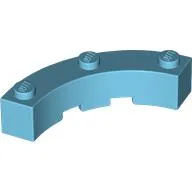 Brick Round Corner 4 x 4 Macaroni Wide with 3 Studs