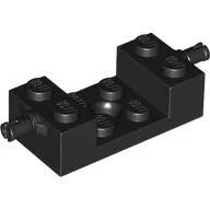 Brick Special 2 x 4 with Wheels Holder, Single Slit with 2 x 2 Recessed and Hole