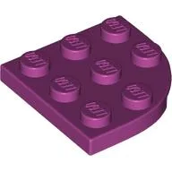 Plate Round Corner 3 x 3