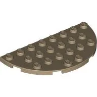 Plate Round Half 4 x 8