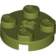 Plate Round 2 x 2 with Axle Hole Type 1 (+ Opening)