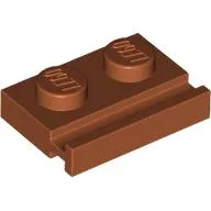 Plate Special 1 x 2 with Door Rail