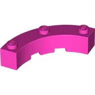 Brick Round Corner 4 x 4 Macaroni Wide with 3 Studs