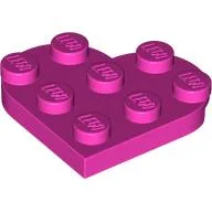 Plate Angled 3 x 3 with Heart Shape