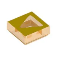 Tile 1 x 1 with Triangle print