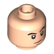 Minifig Head, Eyebrows, Chin Dimple, Frown / Angry Print