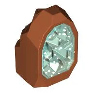 Geode / Rock with Glitter Trans-Light Blue Crystal
