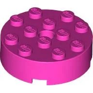 Brick Round 4 x 4 Centre Hole