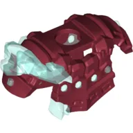 Minifig Neckwear Shoulder Armour With Trans Light Blue Ice