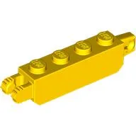 Hinge Brick 1 x 4 Locking with 1 Finger Vertical End and 2 Fingers Vertical End, 7 Teeth