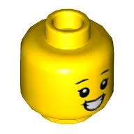 Minifig Head Child, Smile, Open Mouth Teeth / Closed Eyes print