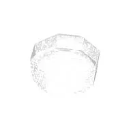 Plate Special 8-Sided Crystal/Gem 1 x 1 x 2/3
