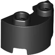Brick Round, Half 1 x 2