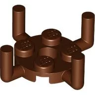 Plate Special Round 2 x 2 with Pin Hole and 4 Bars Up