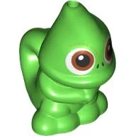 Animal, Chameleon, Standing, Hole on Top and Tail with Brown Eyes Print (Pascal)