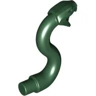 Animal, Snake Head with Open Mouth, Fangs and Curved Neck with Bar