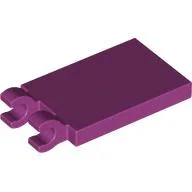 Tile Special 2 x 3 with 2 Clips without Tab between Clips