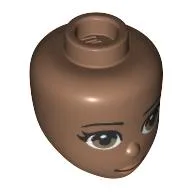 Minidoll Head Olive Green Eyes, Pink Lips print