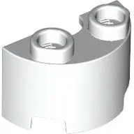 Brick Round, Half 1 x 2