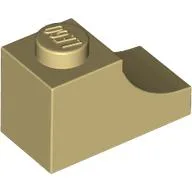 Brick Curved 2 x 1 with Inverted Cutout