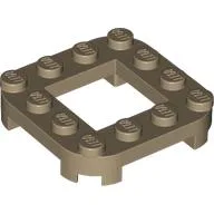 Plate Round Corners 4 x 4 x 2/3 Circle with 2 x 2 Opening