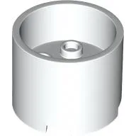 Brick Round 3 x 3 x 2 Recessed Center with 2 x 2 Studs and Axle Hole