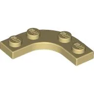 Plate Round Corner 3 x 3 with 2 x 2 Round Cutout