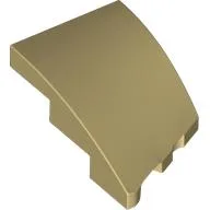 Brick Wedged, Curved 3 x 2 with Stud Notch Left