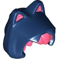 Hood with Cat Ears, Coral Hair Pattern