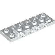 Plate Special 2 x 6 x 2/3 with 4 Studs on Side, 3 Support Walls on Bottom