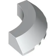 Brick Round Corner 5 x 5 x 1 Slope, Bottom Cut Outs, No Studs, Flat Top