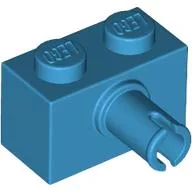 Brick Special 1 x 2 with Pin - Bottom Stud Holder