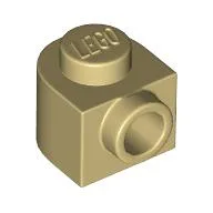 Plate 1 x 1 x 2/3 Half Round with Side Stud