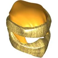 Wrap with Short Back Knot Smooth, Pearl Gold Mask pattern