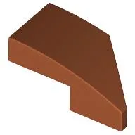 Brick Wedged, Curved 2 x 1 with Stud Notch Left