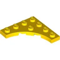 Plate Special 4 x 4 with 3 x 3 Quarter Round Cutout