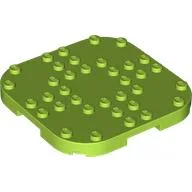 Plate Round Corners 8 x 8 x 2/3 Circle with Reduced Knobs