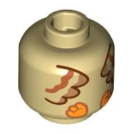 Minifig Head with Owl Body print