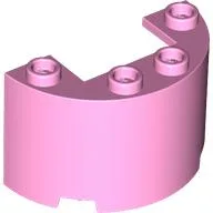 Cylinder Half 2 x 4 x 2 with 1 x 2 Cutout