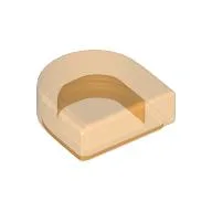 Tile Round 1 x 1 Half Circle