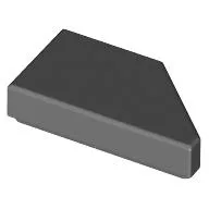 Tile 1 x 2 with Stud Notch Left
